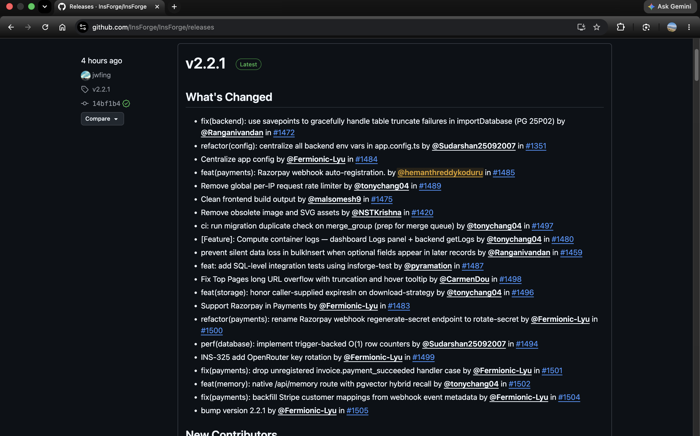 InsForge v2.2.1 Release Notes